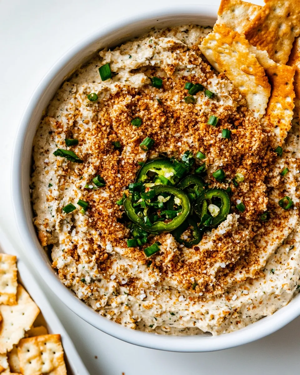 Savory Vegan Jalapeo Popper Dip dish photo