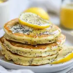 Homemade Vegan Lemon Poppy Seed Pancakes photo