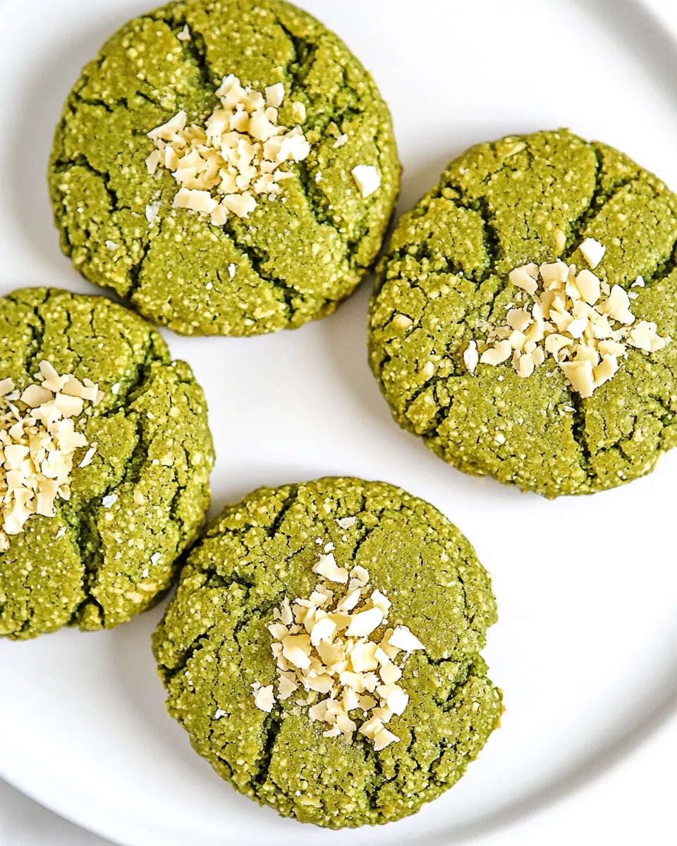 Homemade Vegan Matcha Cookies photo