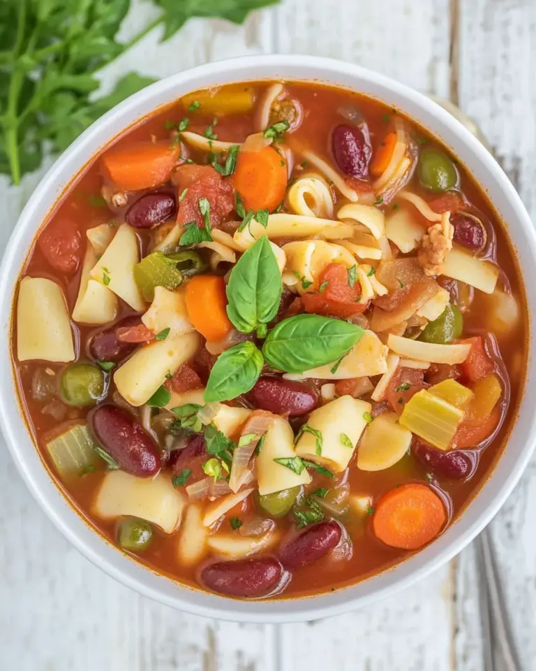 Homemade Vegan Minestrone Soup photo