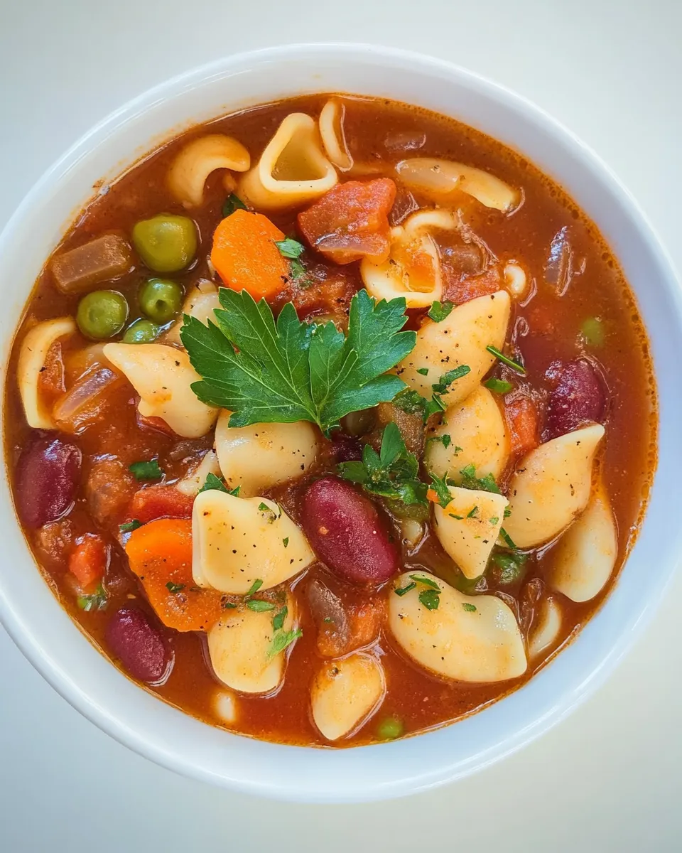Classic Vegan Minestrone Soup image