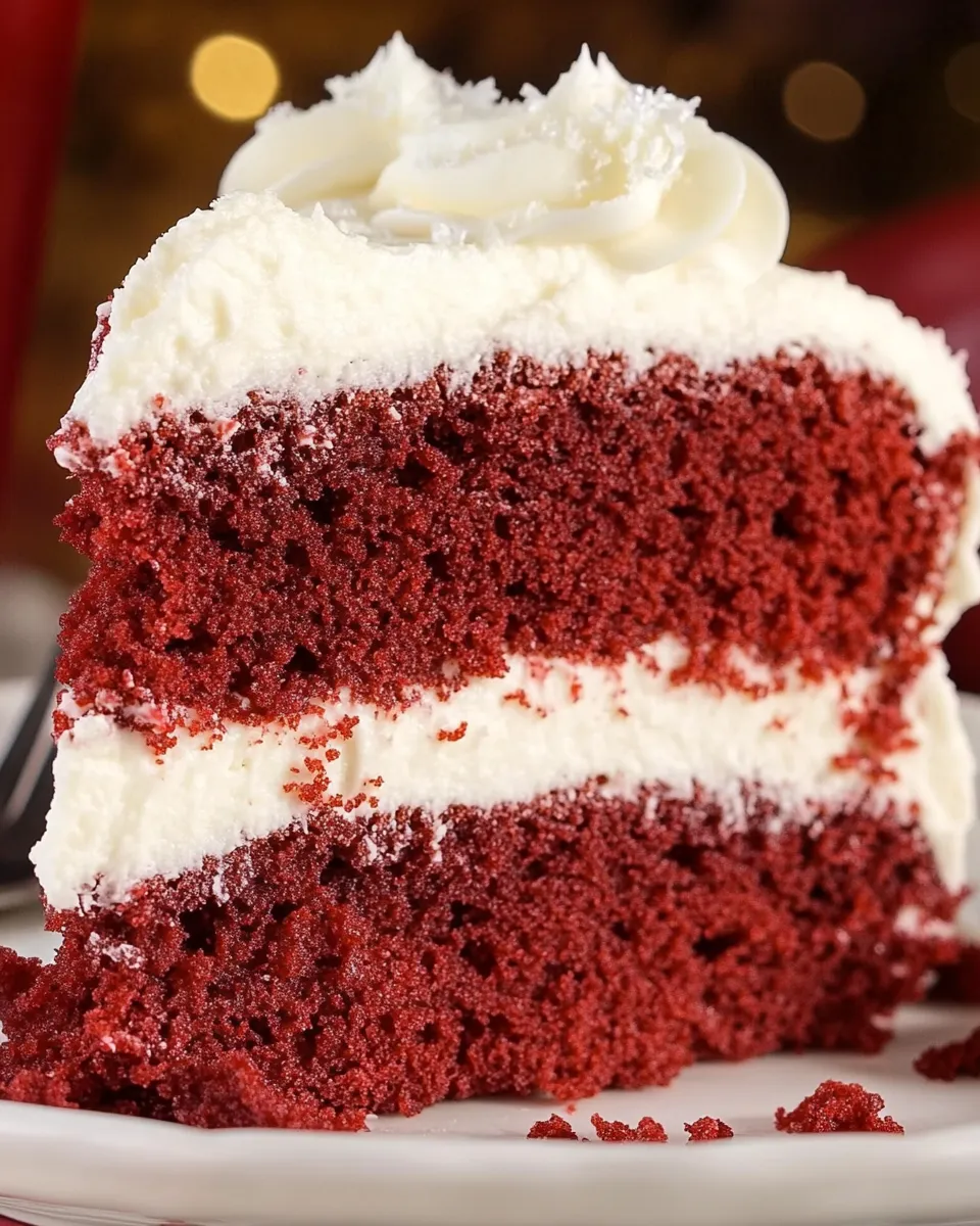 Delicious Vegan Red Velvet Cake shot