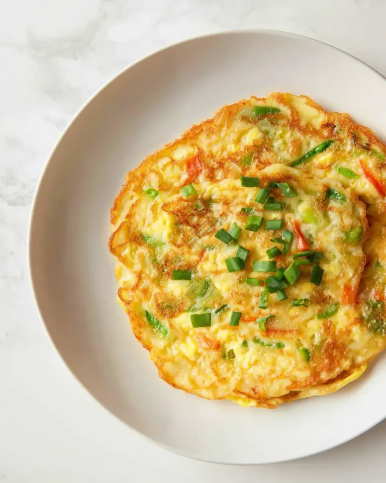 Fresh Vegetable Egg Foo Young dish image