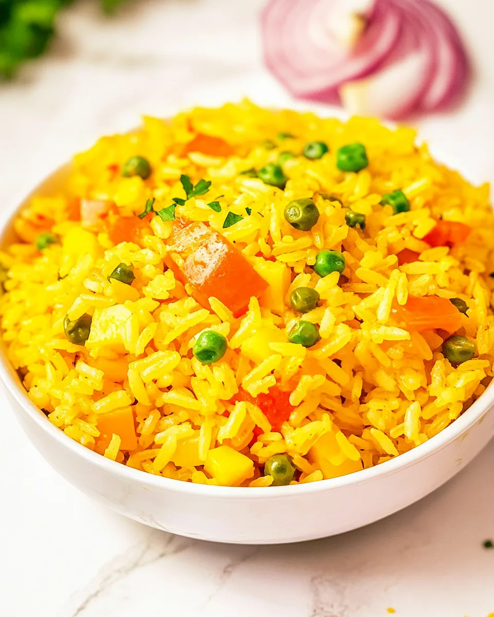 Delicious Vegetable Rice Pilaf shot