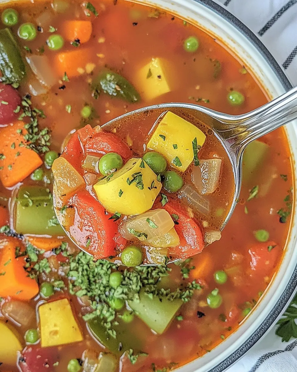 Homemade Vegetable Soup Recipe photo