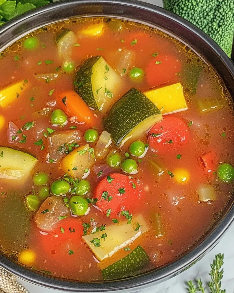 Classic Vegetable Soup Recipe image