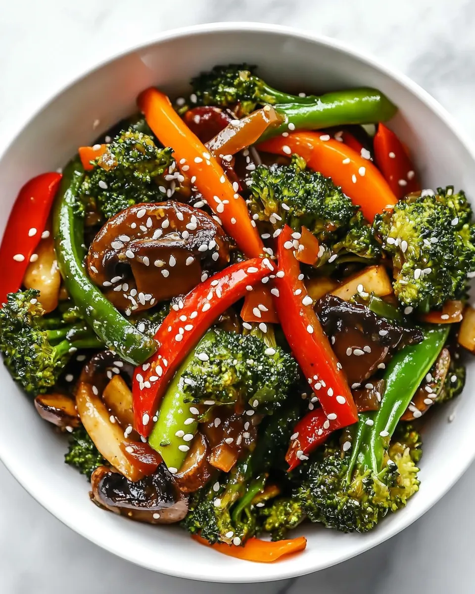 Delicious Vegetable Stir Fry shot