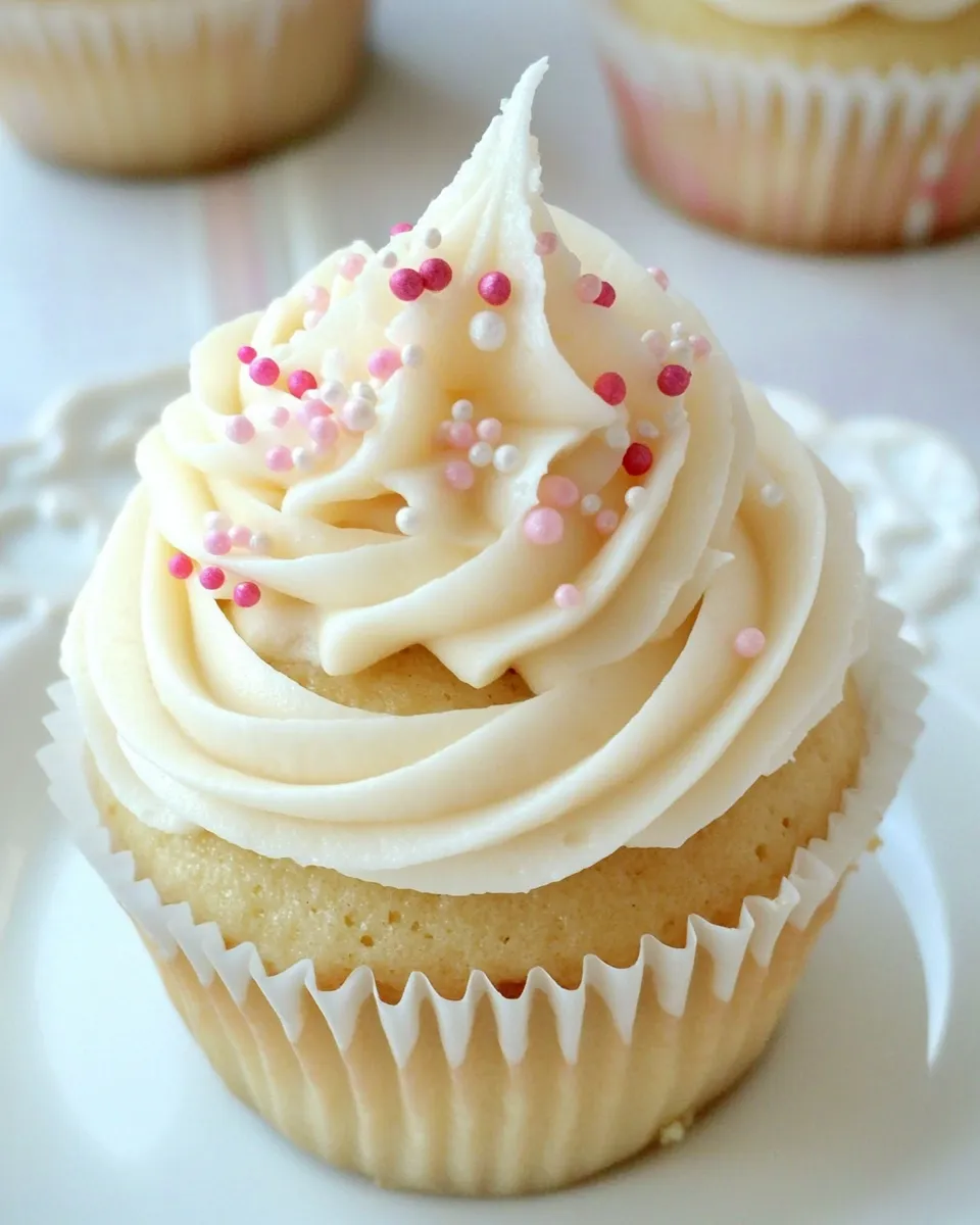 Classic Wedding Cupcake Buttercream image