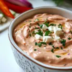 Homemade Whipped Feta and Red Pepper Dip photo