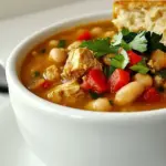 Homemade White Bean Chili with Turkey photo
