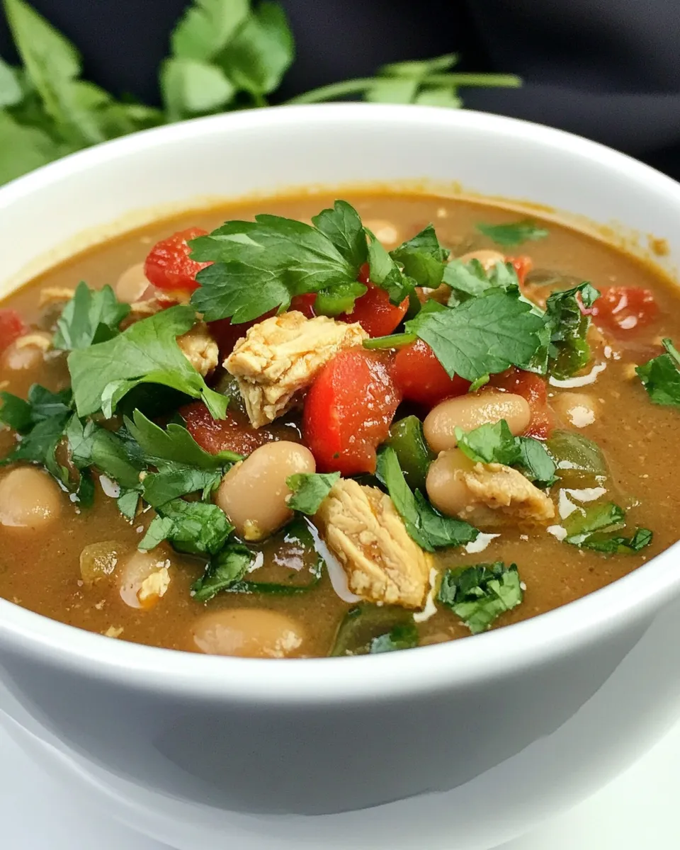 Classic White Bean Chili with Turkey image