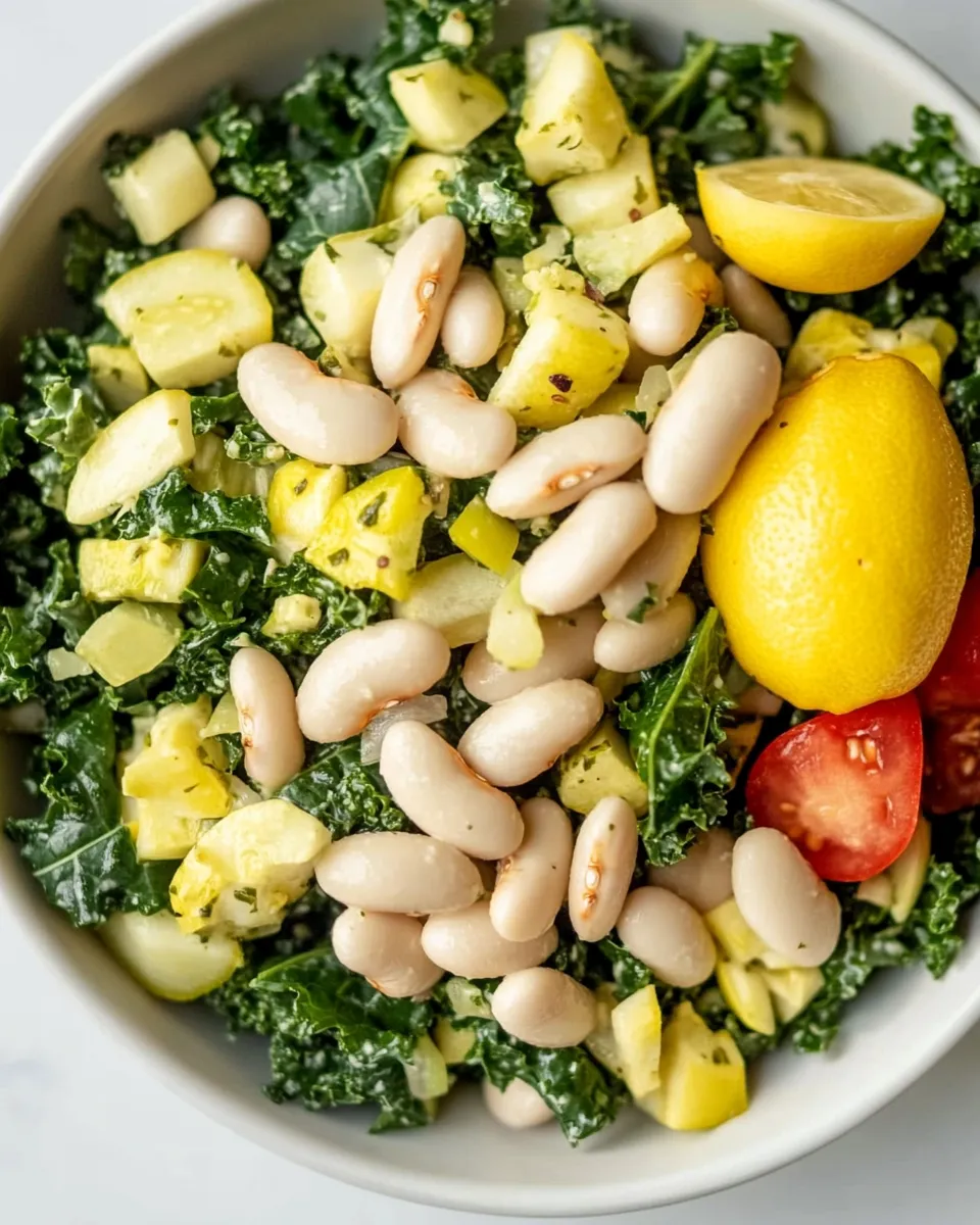 Easy White Bean Kale Salad photo