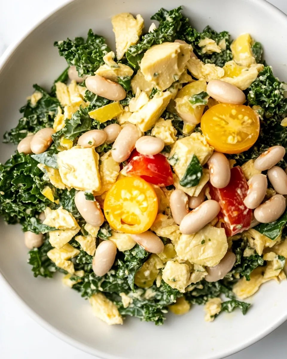 Delicious White Bean Kale Salad image