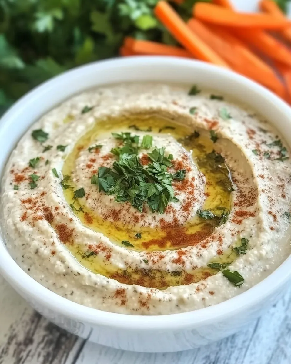 Easy White Bean & Herb Hummus recipe photo