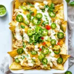 Homemade White Chicken Chili Nachos photo