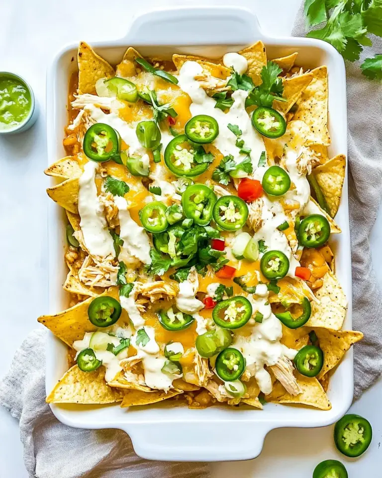 Homemade White Chicken Chili Nachos photo
