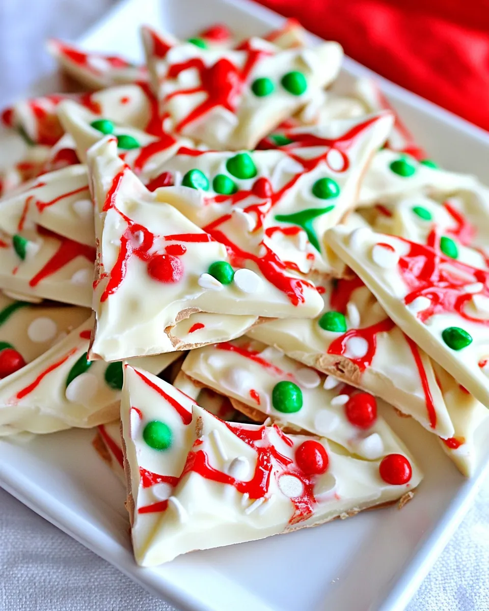 Delicious White Chocolate Bark shot