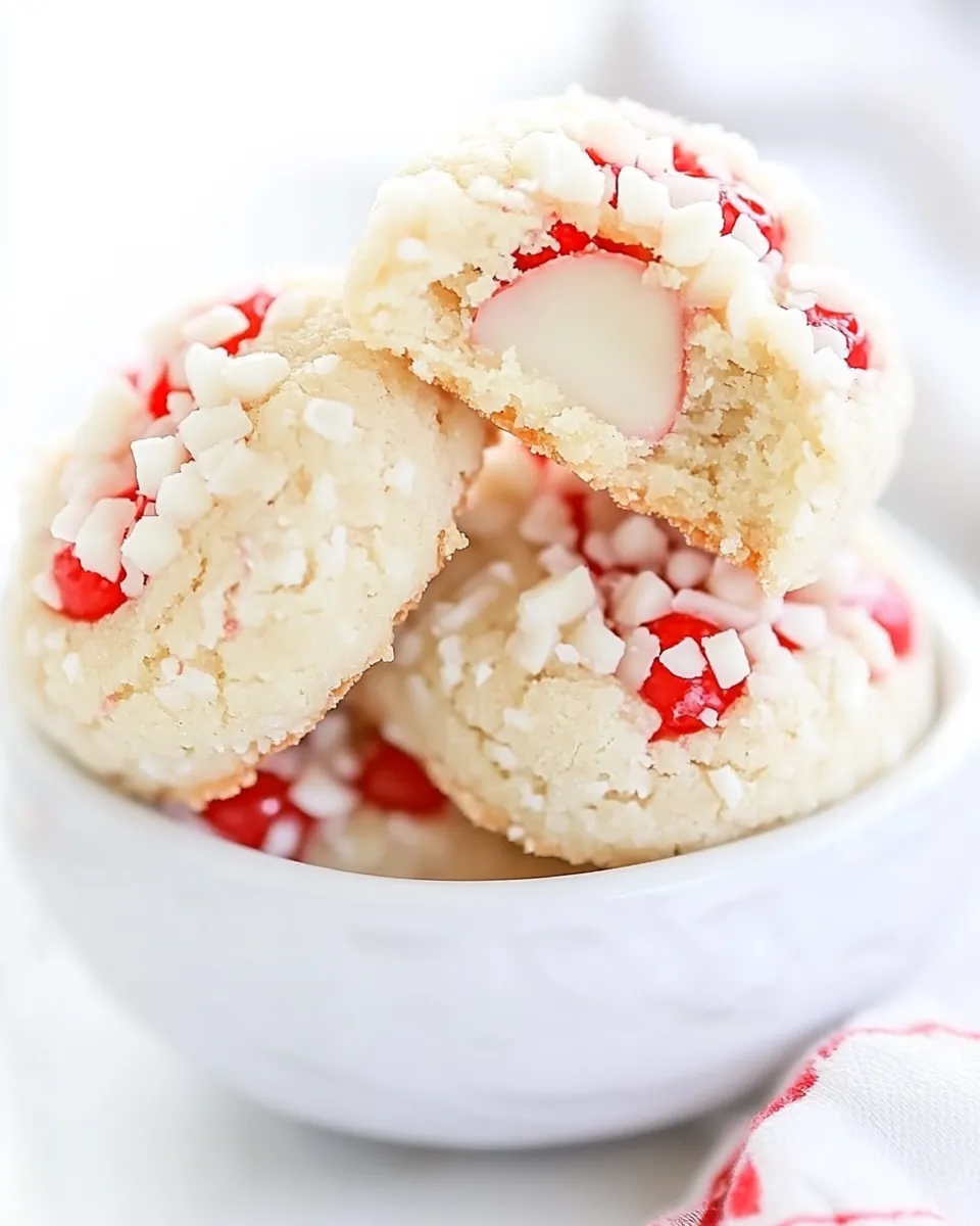 Delicious White Chocolate Cherry Almond Shortbread Cookies image