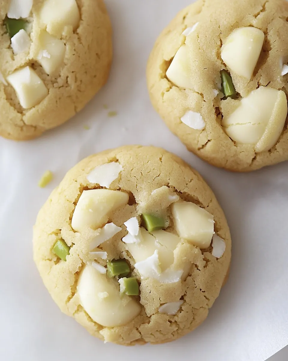 Best White Chocolate Coconut Key Lime Cookies shot