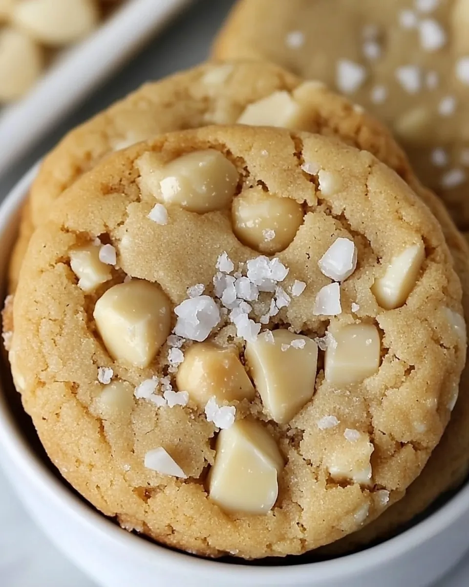 Delicious White Chocolate Macadamia Nut Cookies with Sea Salt dish photo