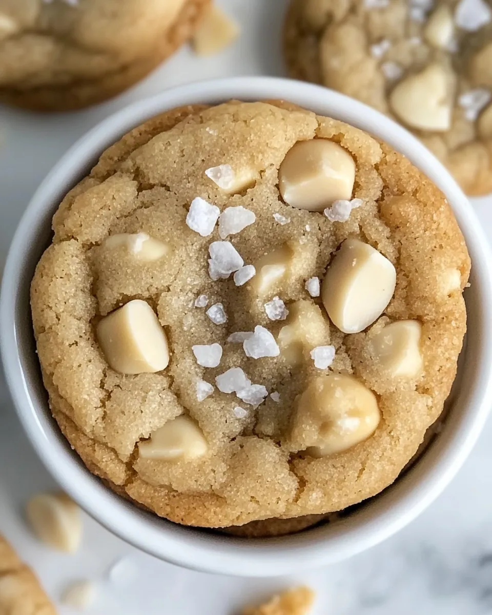 Easy White Chocolate Macadamia Nut Cookies with Sea Salt image