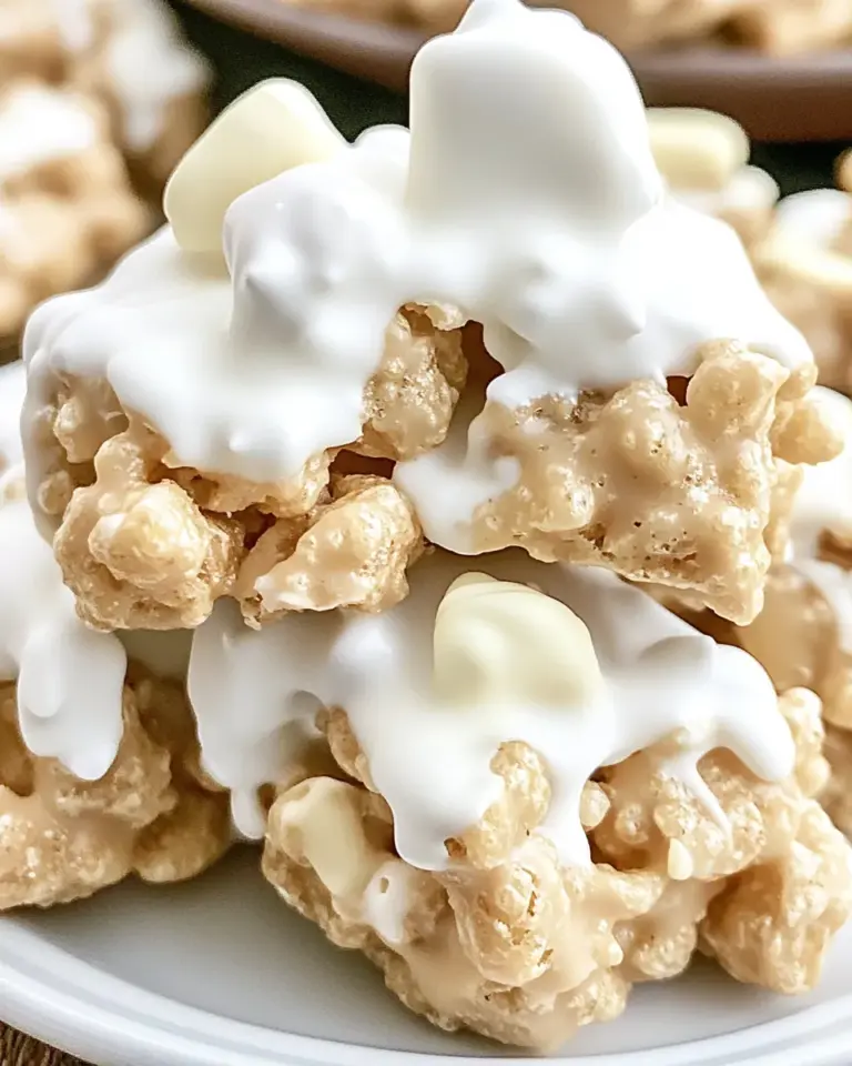 Homemade White Chocolate Peanut Butter Krispies photo