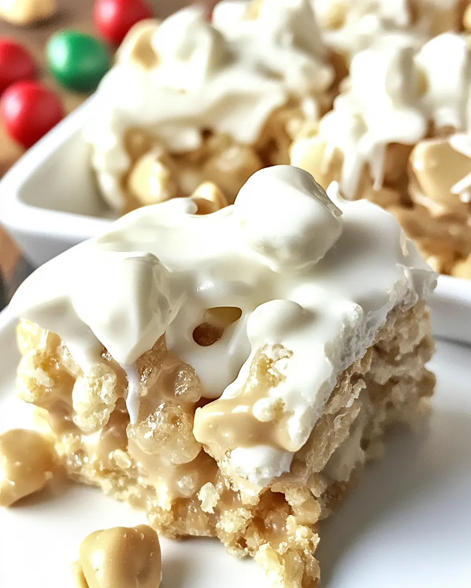Delicious White Chocolate Peanut Butter Krispies shot