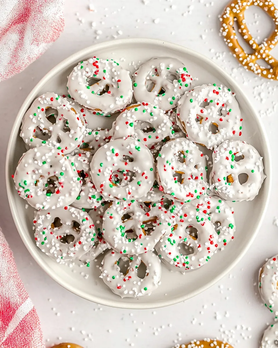 Classic White Chocolate Pretzels image