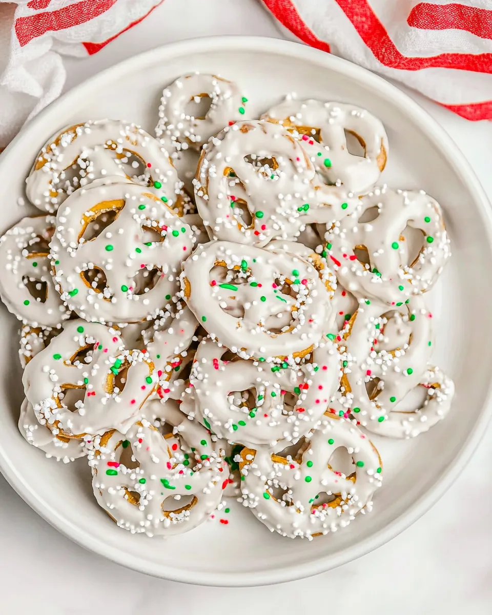 Easy White Chocolate Pretzels recipe photo