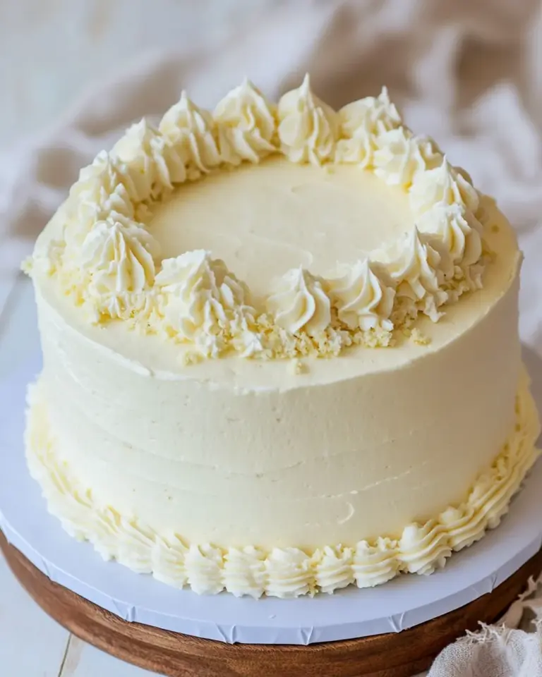 Easy White Wedding Cake photo