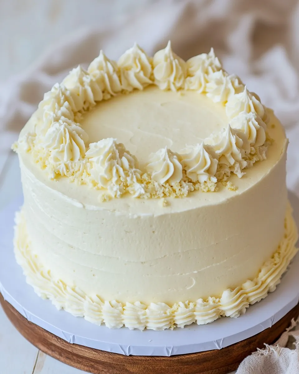 Easy White Wedding Cake photo
