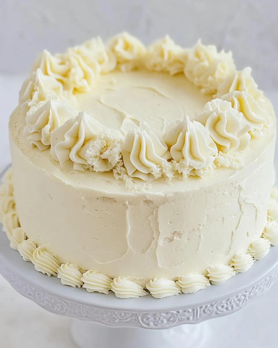 Delicious White Wedding Cake image