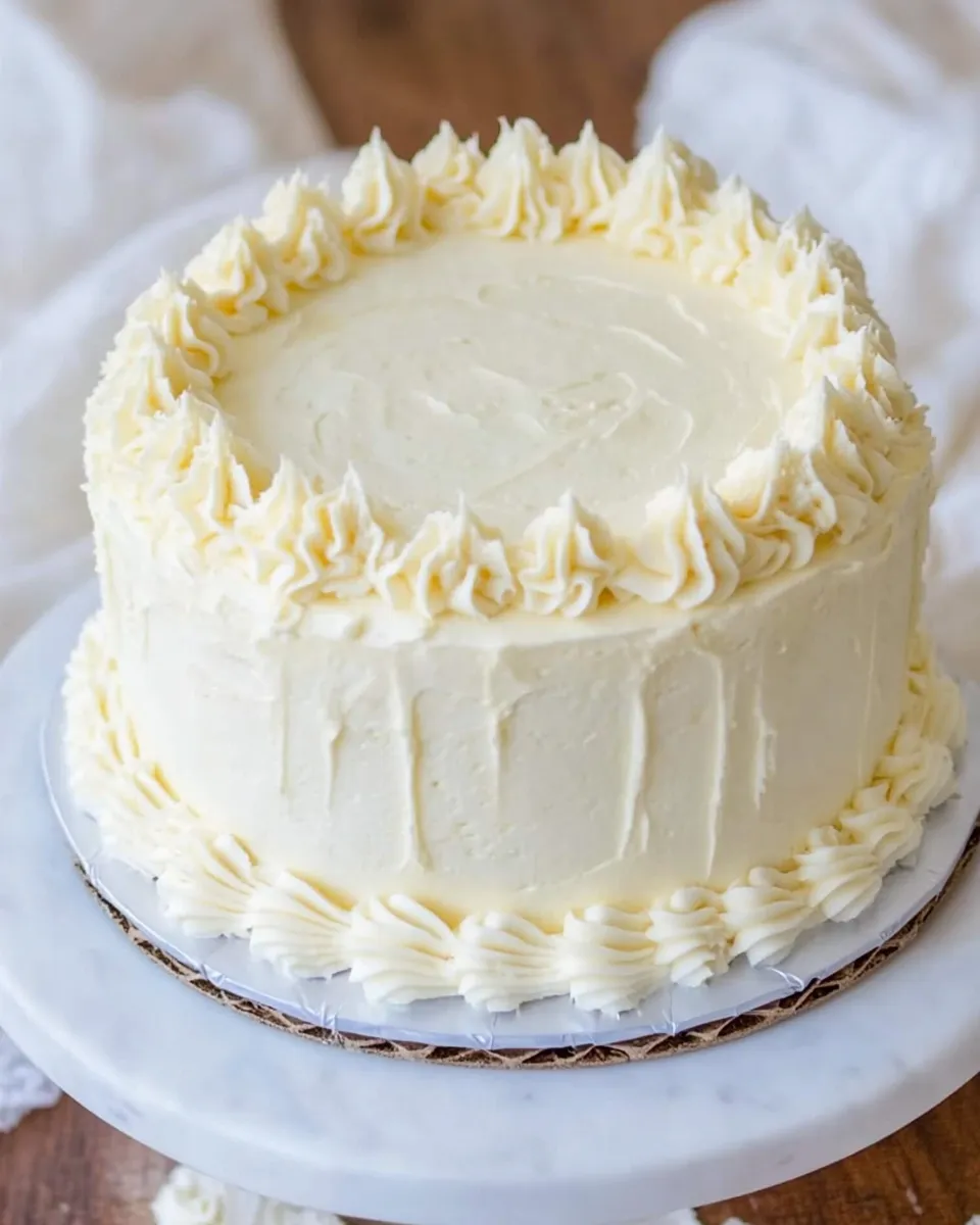 Classic White Wedding Cake recipe photo