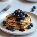 Homemade Whole-Wheat Blueberry Pancakes With Ricotta photo