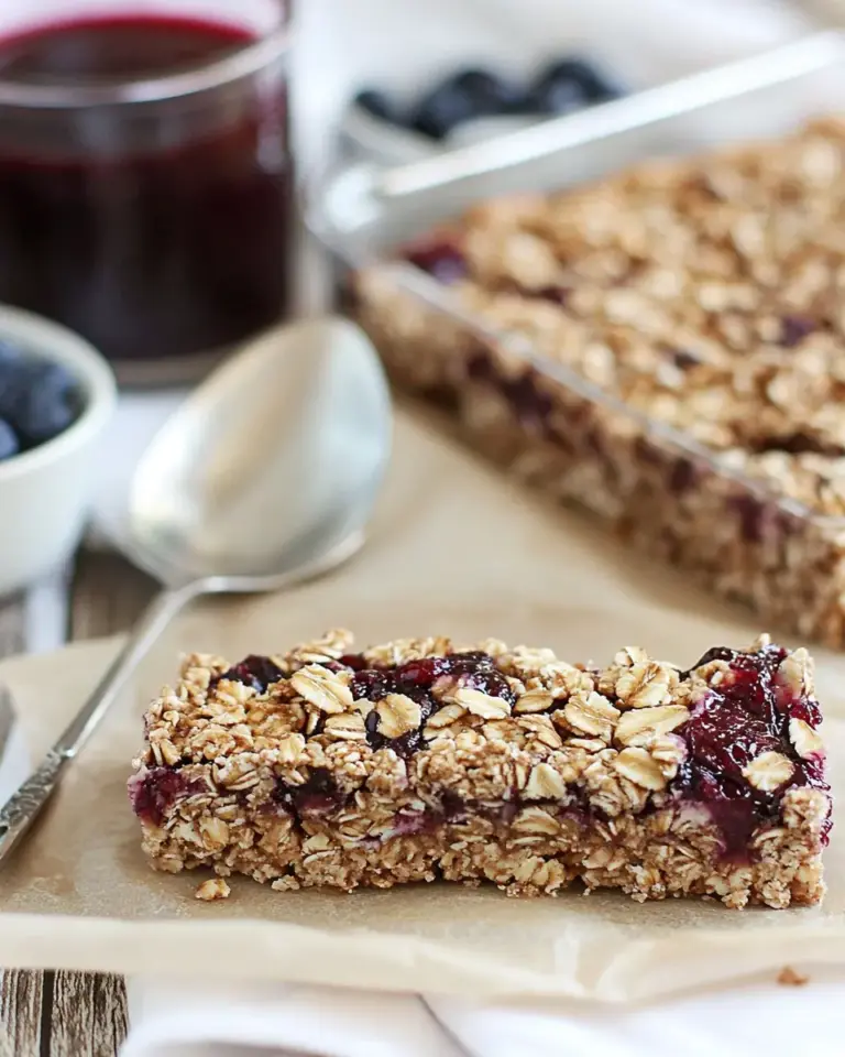 Homemade Whole Grain Fruit-Filled Bars photo