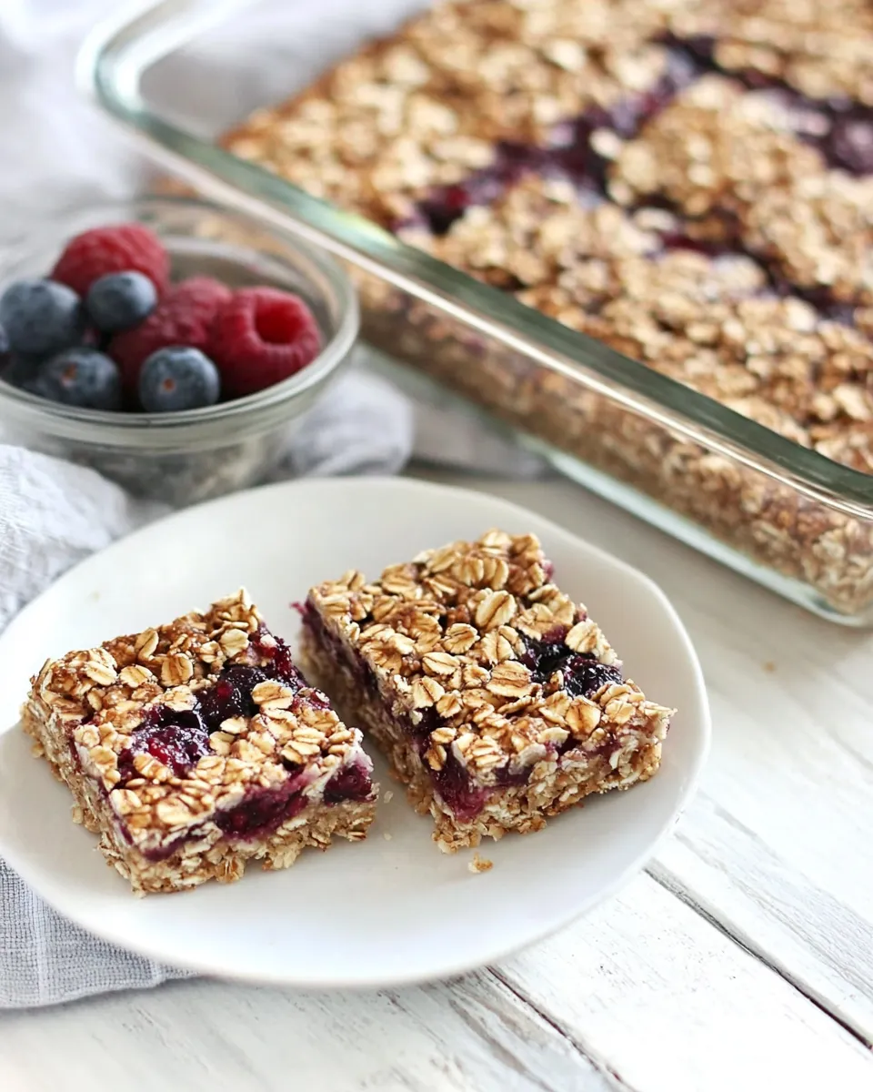 Healthy Whole Grain Fruit-Filled Bars recipe photo