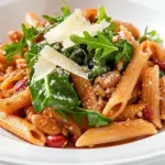 Easy Whole Grain Penne Pasta with Greens & Beans photo