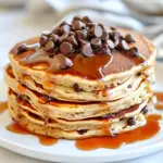 Homemade Whole Wheat Choc Chip Banana Bread Pancakes photo