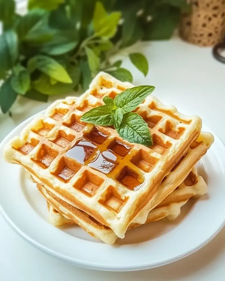 Homemade Whole Wheat Sourdough Waffles photo