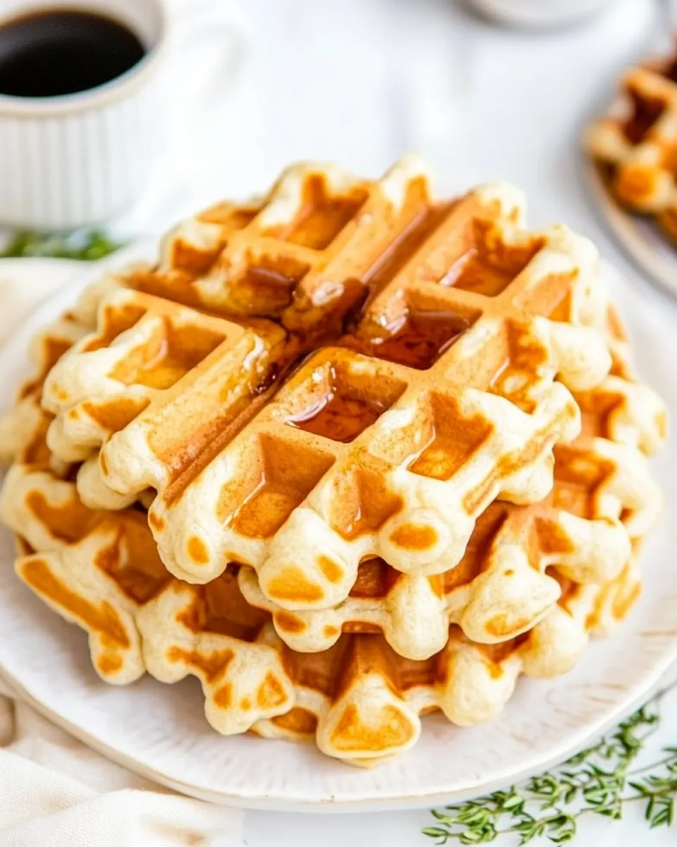 Delicious Whole Wheat Sourdough Waffles image