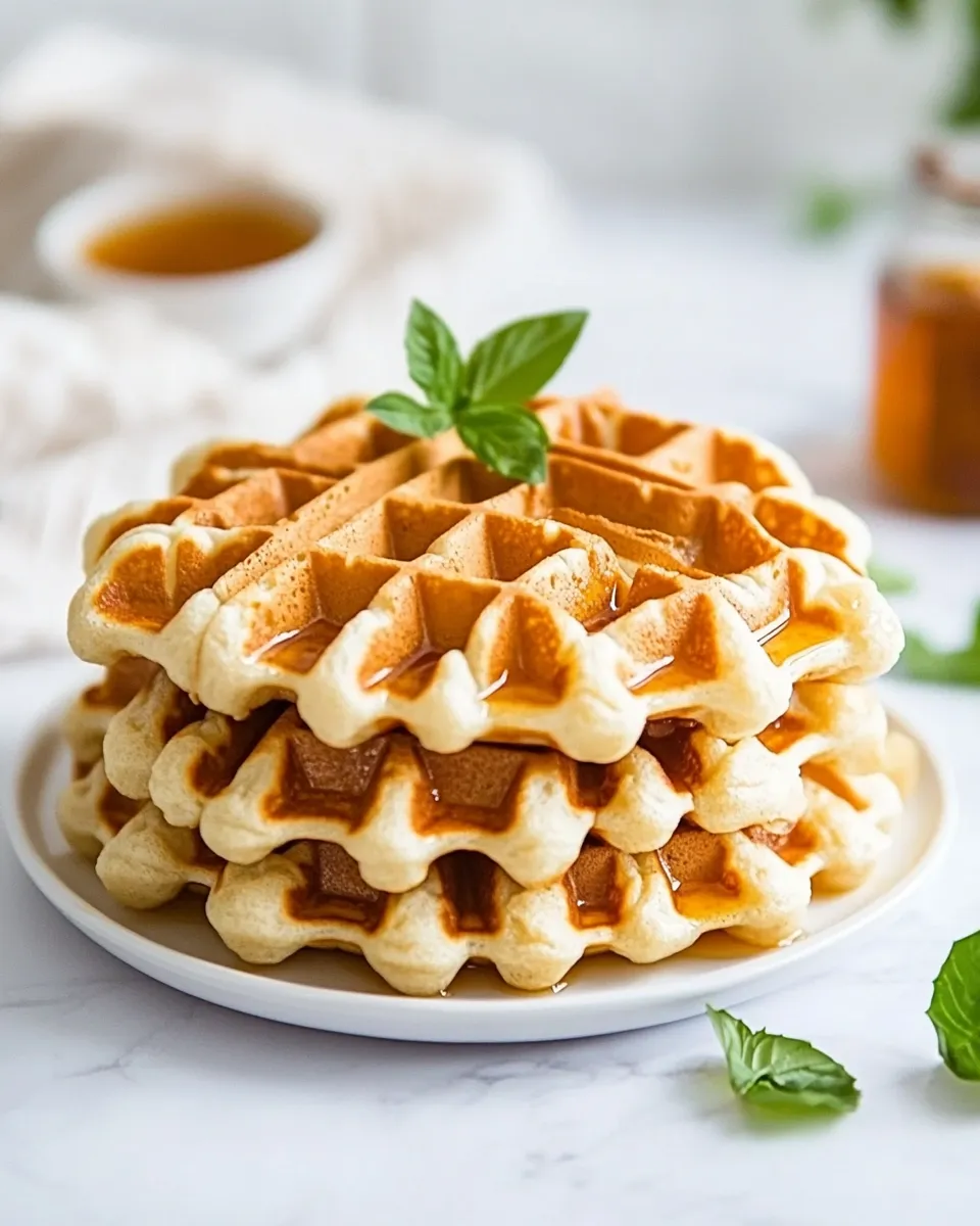 Easy Whole Wheat Sourdough Waffles recipe photo
