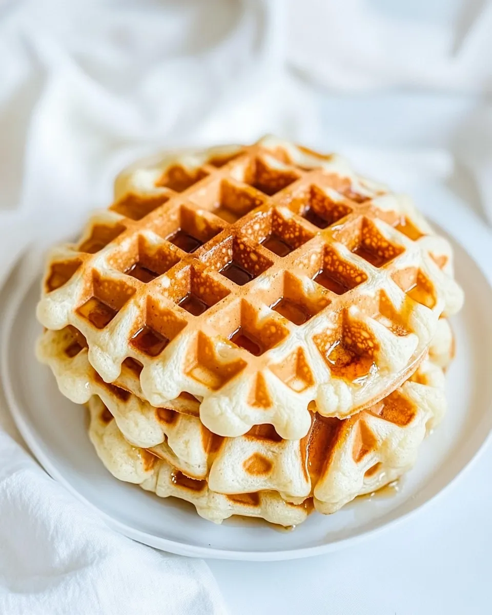 Healthy Whole Wheat Sourdough Waffles dish photo
