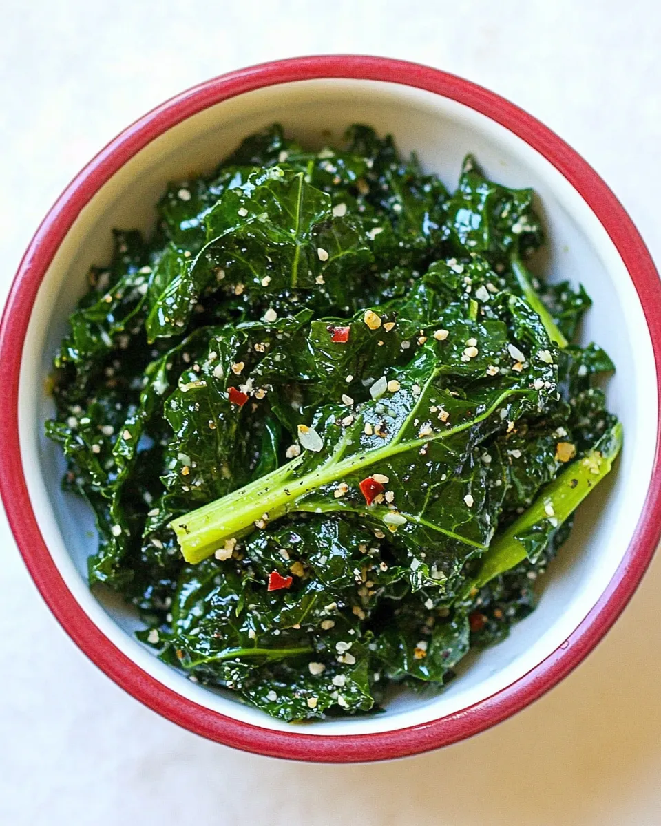 Healthy Wilted Honey Butter Kale Recipe shot