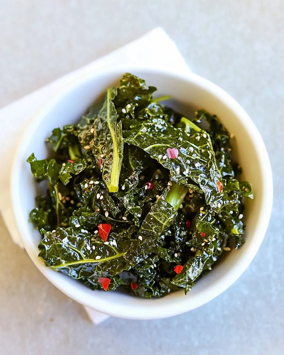 Quick Wilted Honey Butter Kale Recipe dish photo