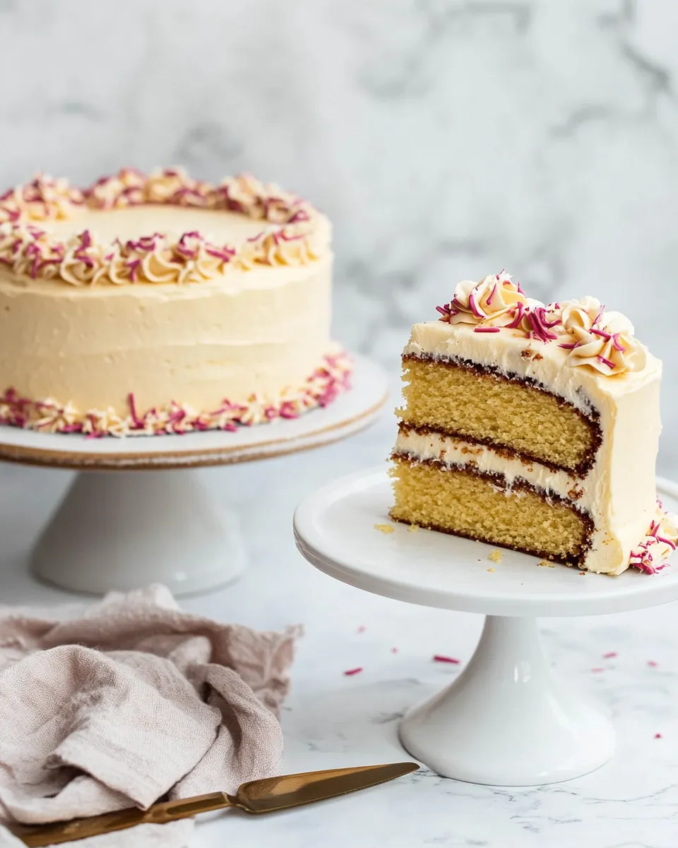 Delicious Yellow Cake shot