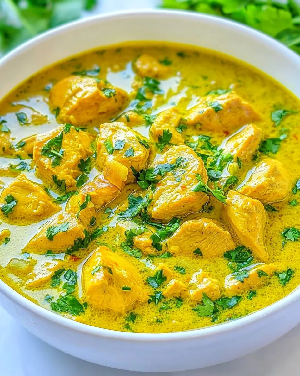 Homemade Yellow Chicken Coconut Curry (Chicken Korma) photo