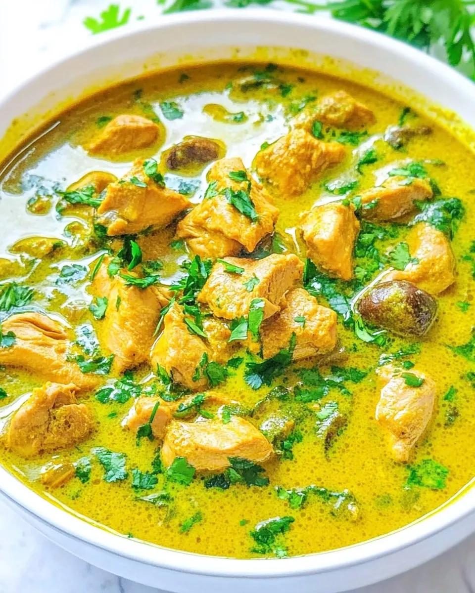 Easy Yellow Chicken Coconut Curry (Chicken Korma) dish photo