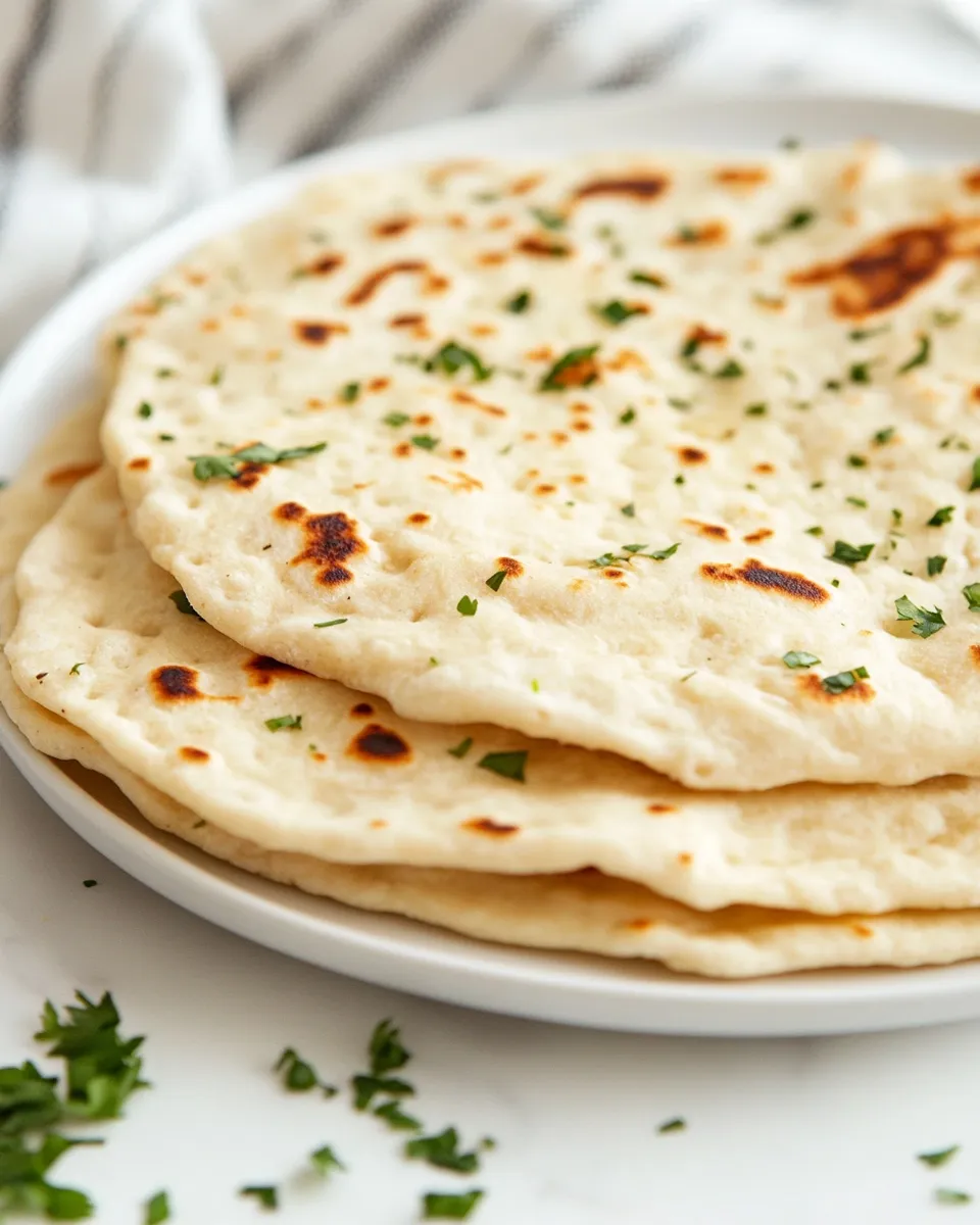 Quick Yogurt Flatbread shot
