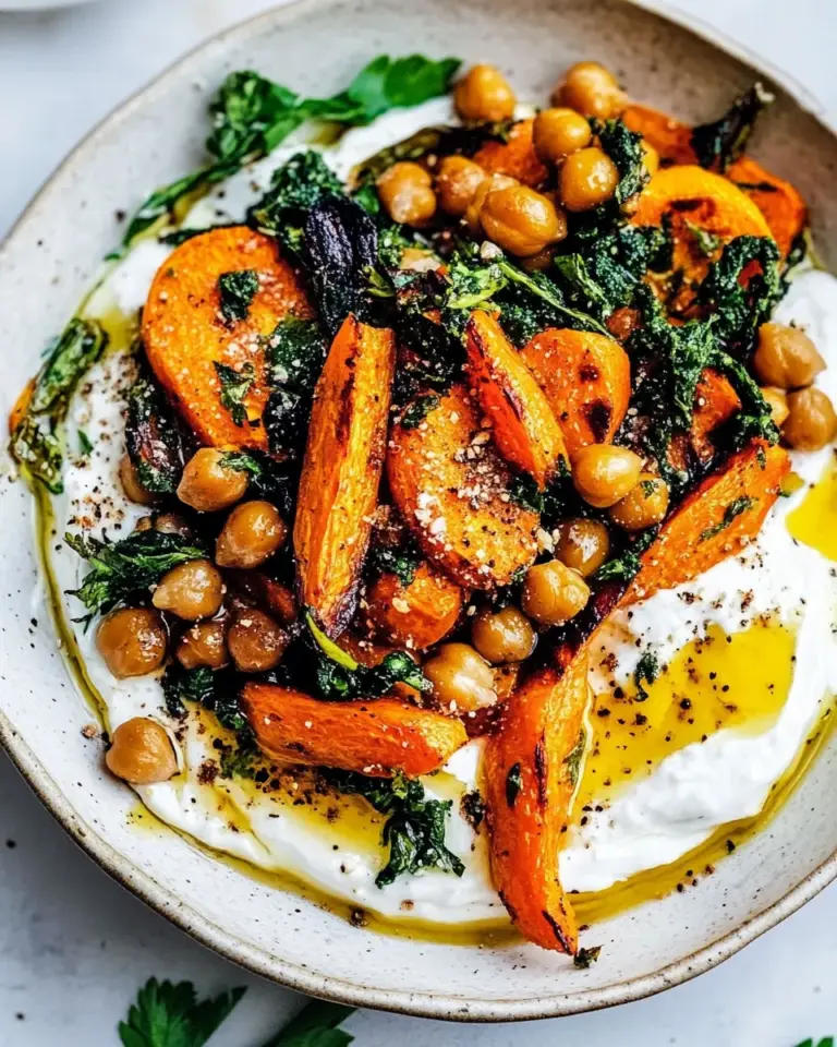 Easy Zaatar Roasted Carrot and Chickpea Yogurt Bowls photo