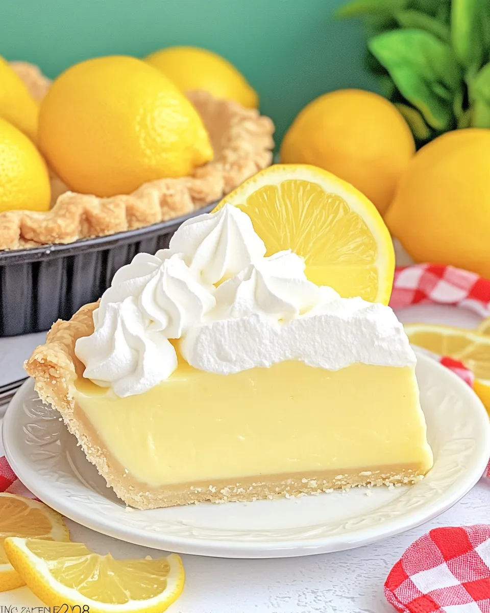 Delicious Zesty Lemon Pie shot